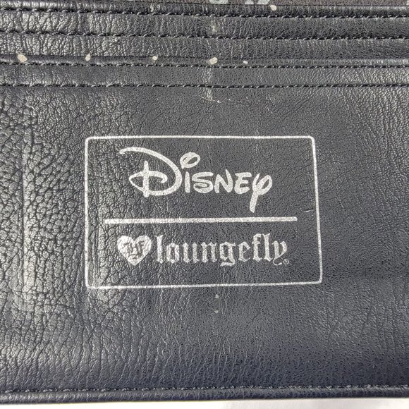 Loungefly x Disney Frozen Elsa Iridescent Snowflake Trifold Wallet Black - Picture 4 of 9